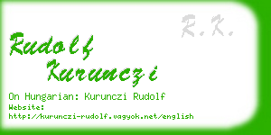 rudolf kurunczi business card